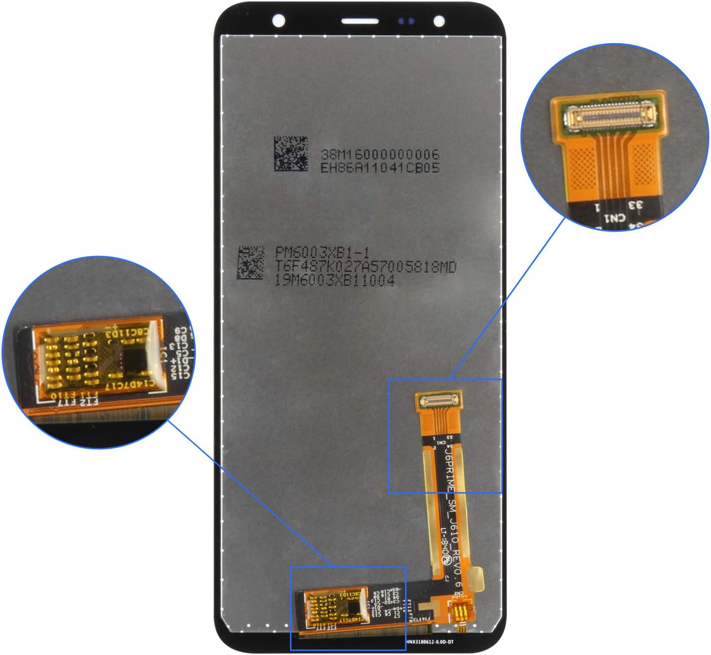 Screen Replacement for Samsung Galaxy J6+ 2018/J6 Plus SM-J610 J610F J610FN J610G LCD Display Assembly Compatible for Samsung J4 Plus J415 Touch Sensor Digitizer Glass Lens Parts Kit