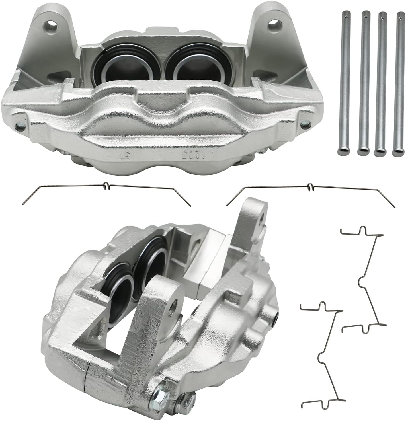 Chefull 19-3275 19-3274 2pcs Disc Brake Caliper Assembly Compatible with Toyota Tundra 2007-2015 Sequoia 2008-2015 Front Driver and Passenger 2-PC