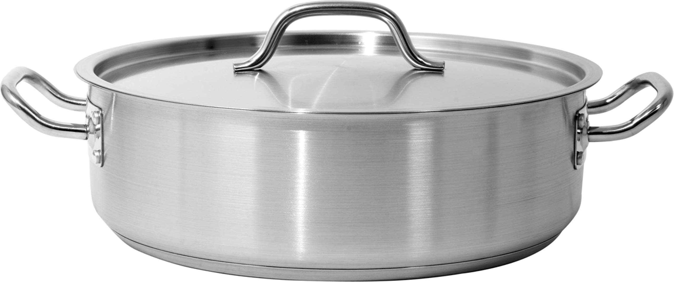 Casserole Yato YG-00055 de acero inoxidable con tapa de alta resistencia