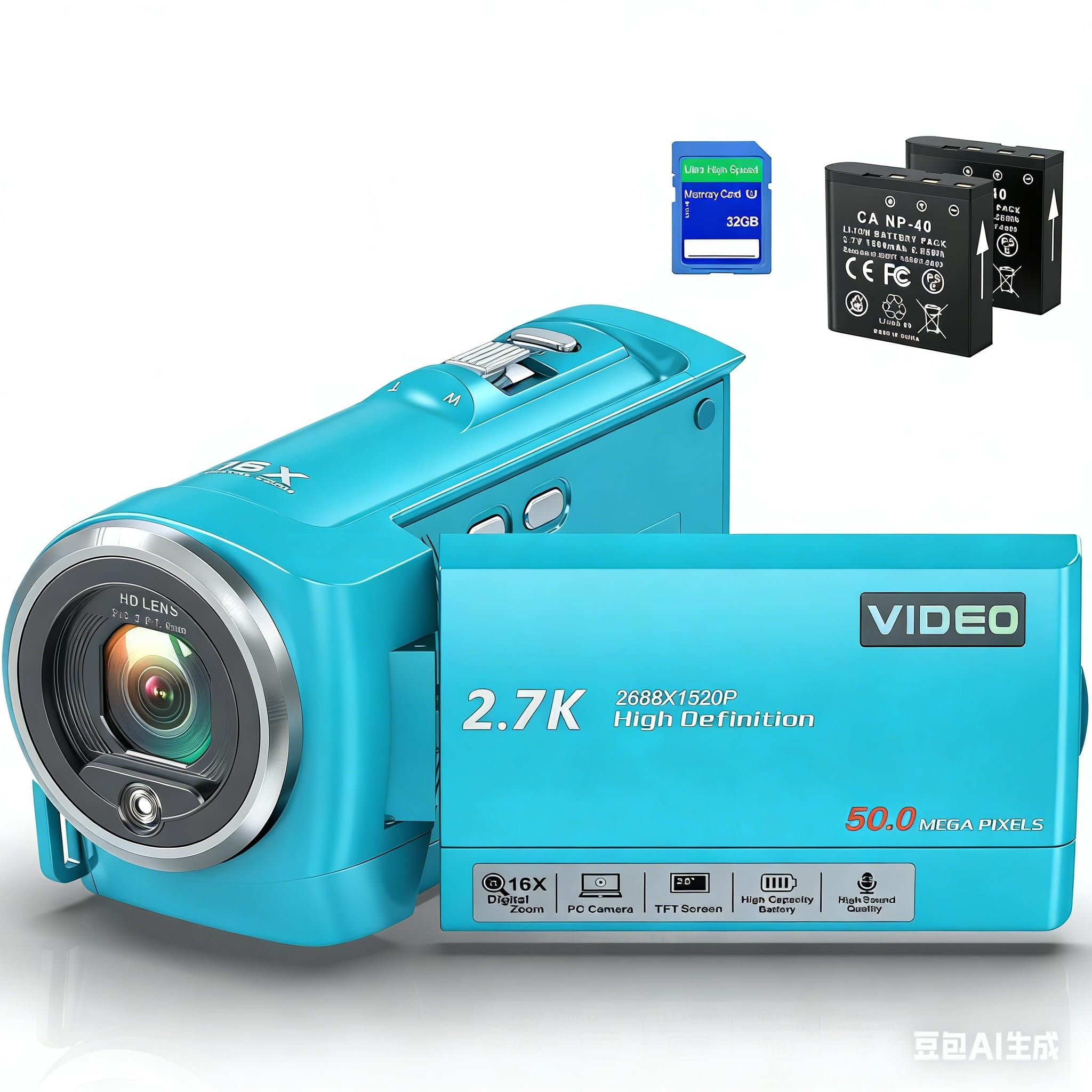 Video Camera Camcorder HD YouTube Vlogging Camera Webcam Digital Zoom