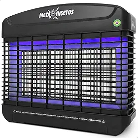 Mata Mosquitos Elétrico Premium Casa Attract 2000V Grade Intercalada Mata Até Maruim Armadilha Insetos Feito no Brasil