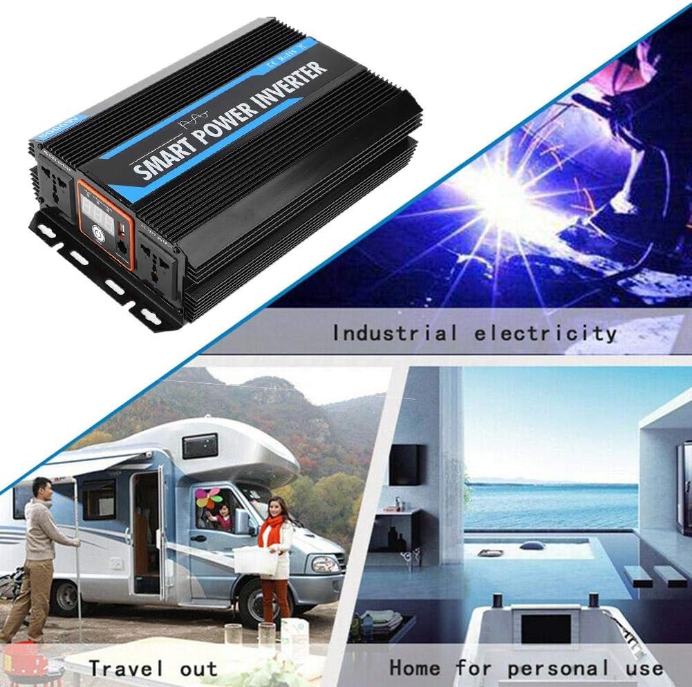 Blасk Frіdау - 70% оƒƒ Power Inverter Car Inverter, 2000W 12V to 220V Pure Sine Wave Power Voltage Inverter Transformer Auto Accessory