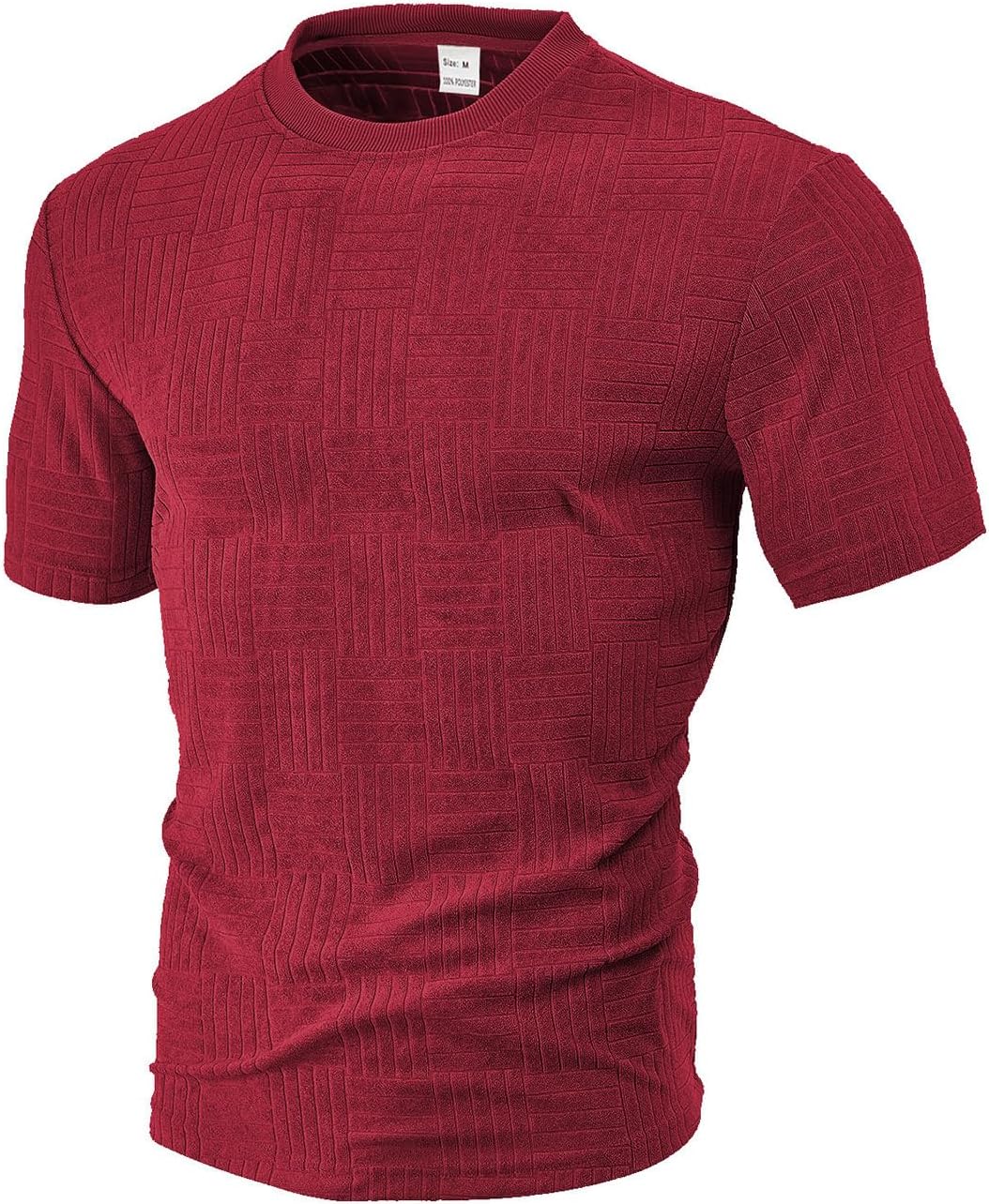 Cobiako Mens Stretch Solid T Shirt Crew Neck Summer Shirt Gym Workout Athletic Tee Big and Tall Shirts for Men