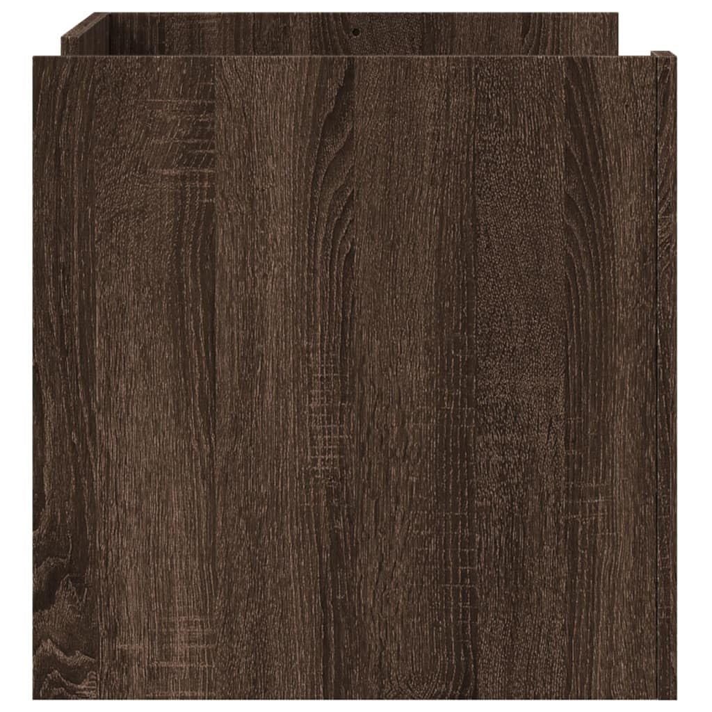 Mesa de centro Sonoma blanca 80 x 50 x 50 cm de material de madera con tablero estable y espacio de almacenamiento, elegante mesa de centro para el salón como mesa auxiliar fácil de limpiar