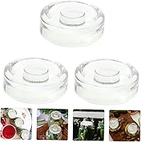 Vista 7 de 3pcs Mason Jar Stone Pressing Food Containers Wine Fermentating Vegetales Sellado Tapas de boca ancha Mason Jar Tapas Suministros de conservas