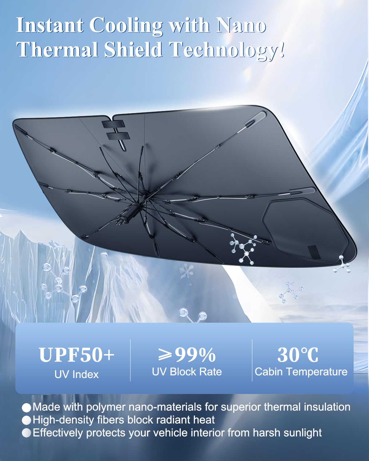 BIBIBO Compatible con BMW Serie 3 G20 G21 i3 G28/4er G22 i4 G26 2018-2024 2025 Parasol Parasol Parasol Delantero Parabrisas Auto Parasol i3 G28 Accesorios
