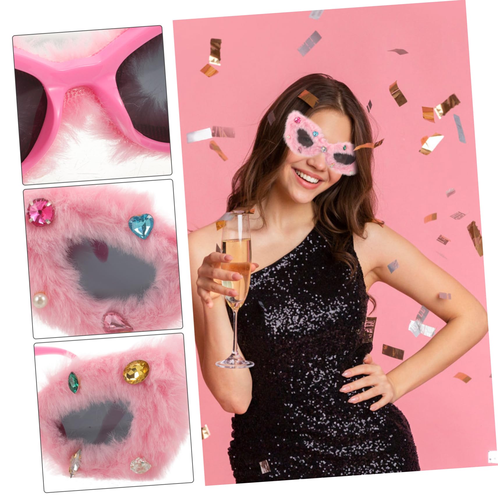 FOMIYES Gafas de Sol Decorativas Mujeres Accesorio de Fiesta Cumpleaños y Graduaciones