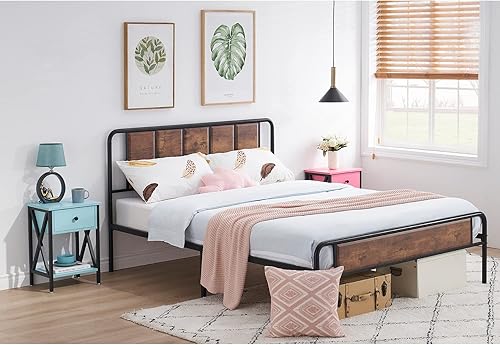 Miniatura 28 de VECELO Mesa auxiliar moderna, estante de almacenamiento para mesita de noche con cajón para sala de estar, dormitorio, sala de estar blanco