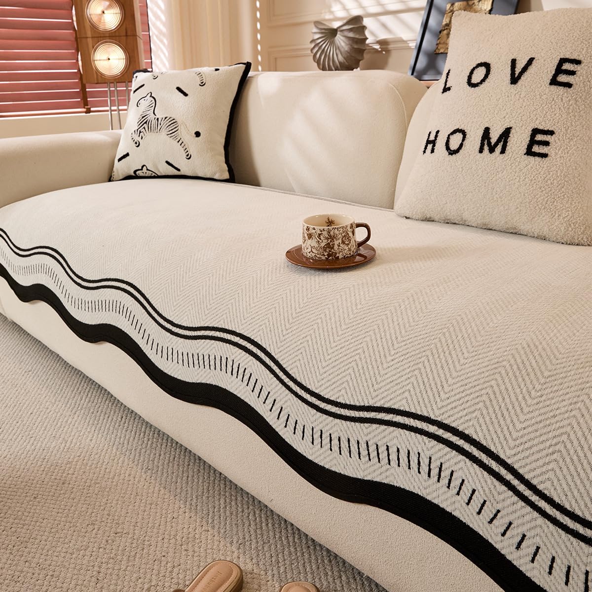 Couvercle de canapé extraterre blanc protection durable 90x320cm
