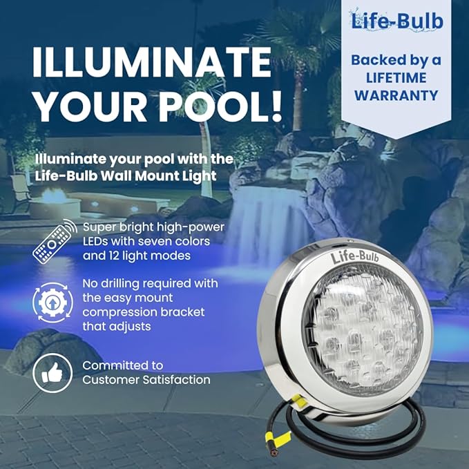 Luz LED para piscina Life-Bulb color cambiante con mando a distancia miniatura 2