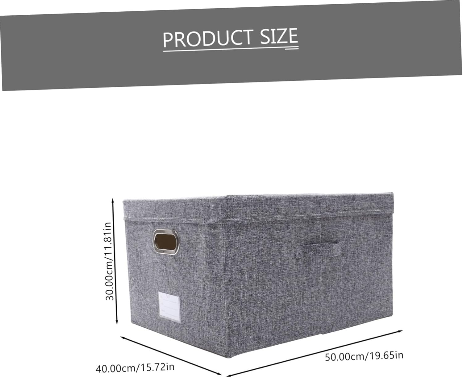 Happyyami Fabric Storage Box with Lid and Organizer for Clothes Books and Sundries Multi-functional Storage for Organization