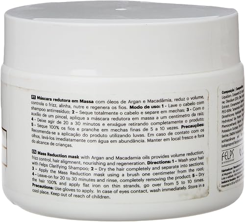 Felps Professional | Quiabo XBTX Reduction Hair Mask | Controls Frizz | 300gr - 2
