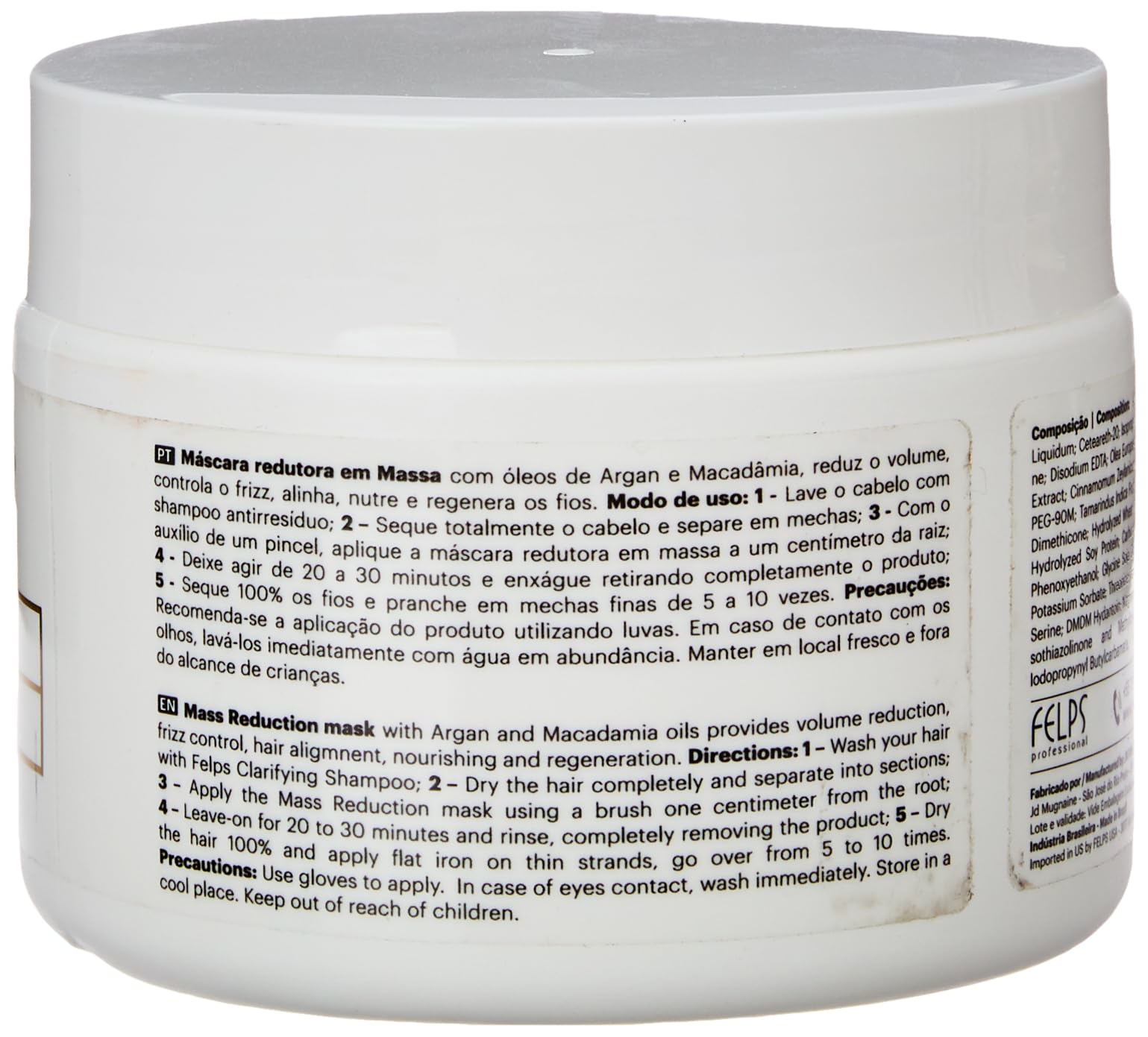 Felps Professional | Quiabo XBTX Reduction Hair Mask | Controls Frizz | 300 g