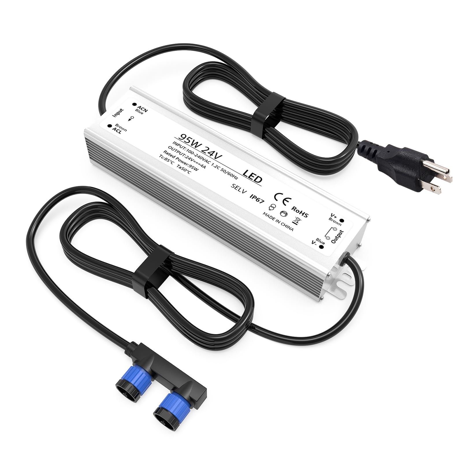 100W Power Supply for Philips Hue Outdoor Low Voltage Lights, Ideal for Hue Outdoor Power Supply, Compatible with Multiple Hue Outdoor Low Voltage Lights - Weather Resistant-image-10