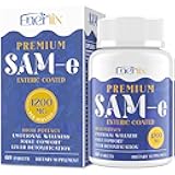 1200 MG SAM e Supplement for Brain, Mood, Joint, and Liver, High Absorption SAM-e (S-Adenosyl-L-Methionine) with CoQ10, 5-HTP, Enteric Coated 60 Tablets, Vegan