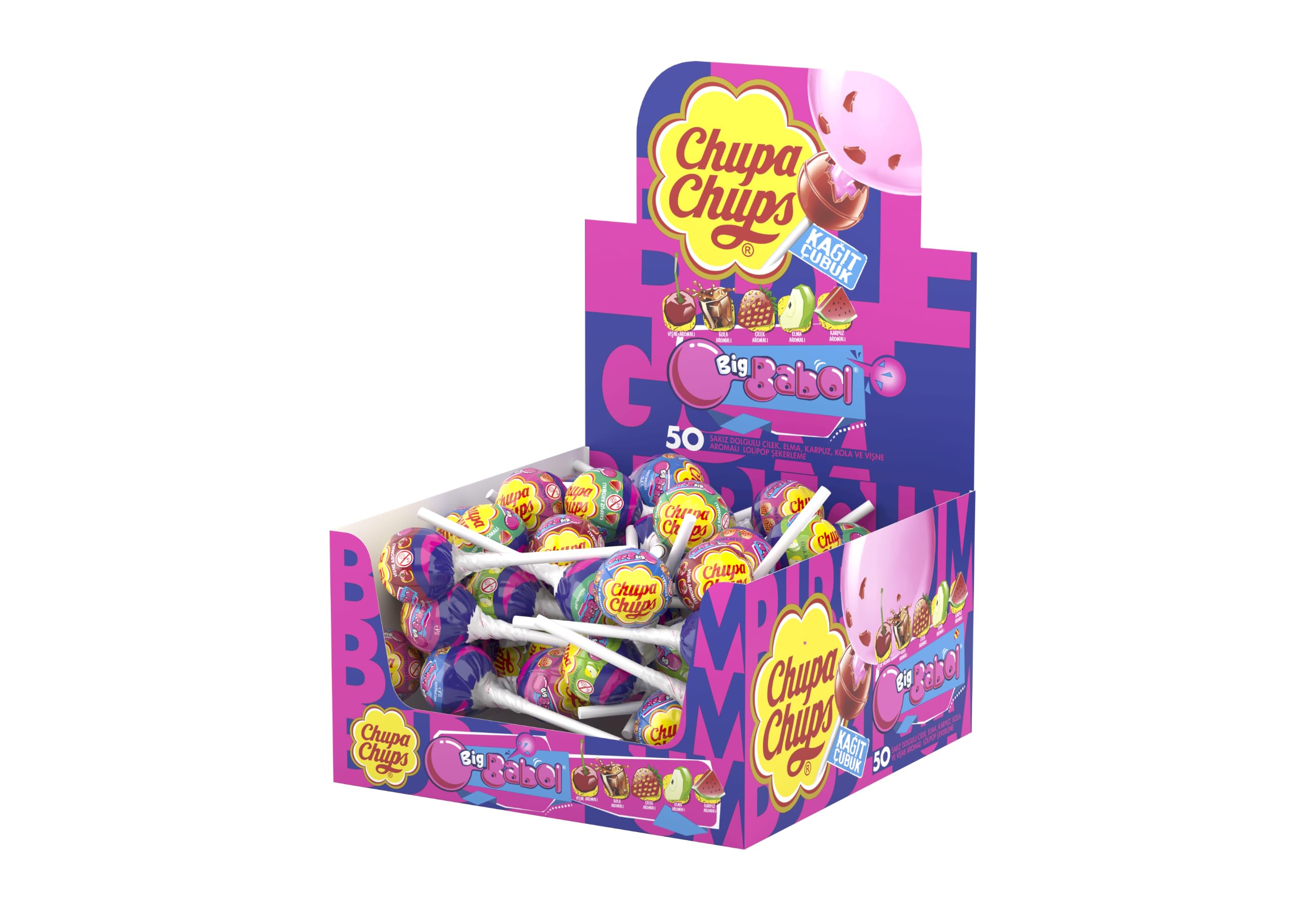 Chupa Chups 12G GFL Showbox TR : Amazon.com.tr: Gıda Ürünleri