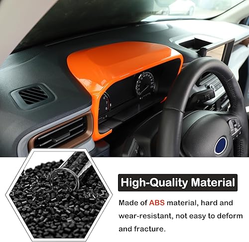 Miniatura 10 de Aunginsy Cubierta de marco de tablero de automóvil compatible con Ford Maverick 2022-2025 para consola central de automóvil, marco de salpicadero,