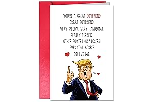 Trump Valentines Day Card for Boyfriend, Boyfriend Valentine's Day Card