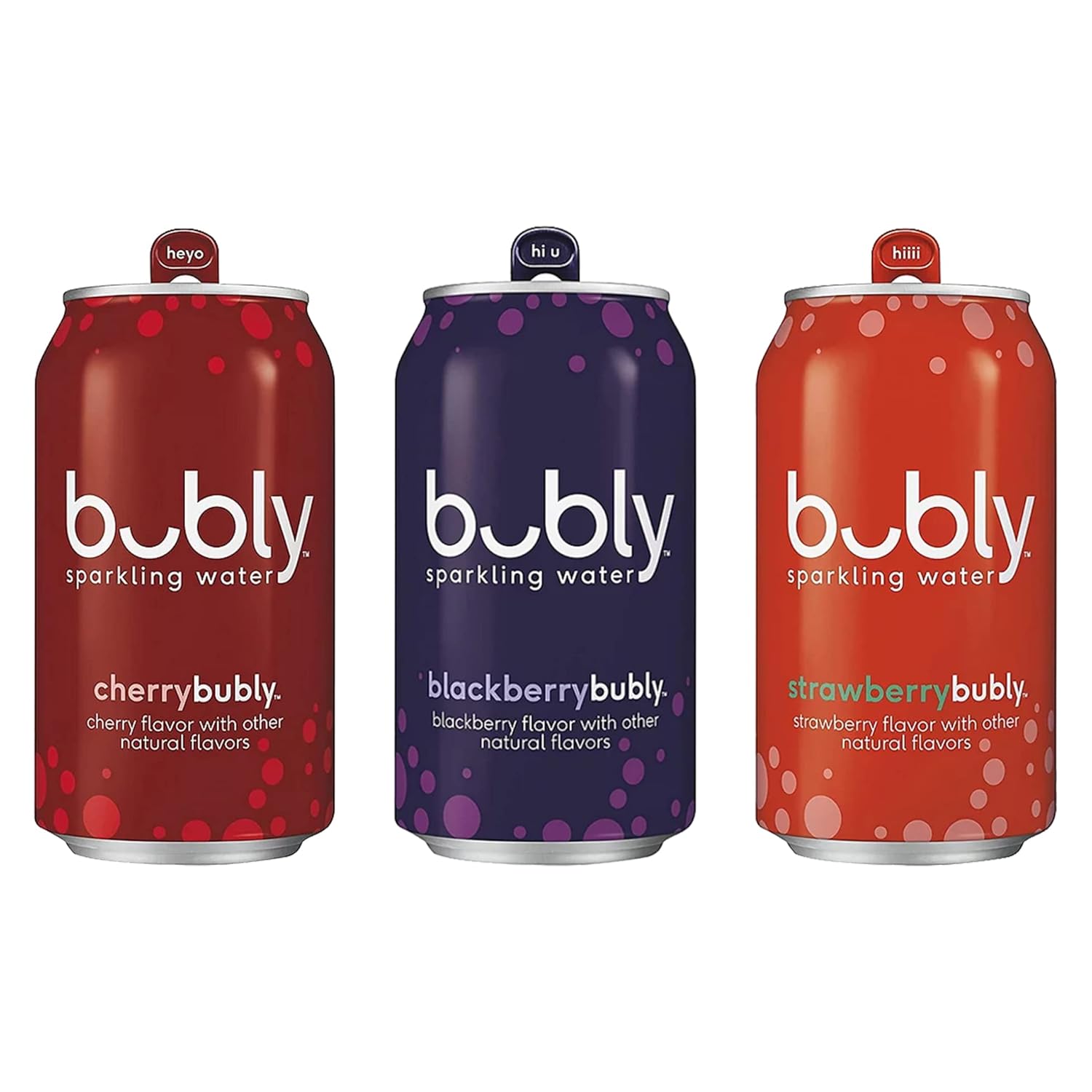 BEEQ- (Pack of) bubly Sparkling Water, Berry Bliss Sampler, 12 fl oz. Cans, Multi Flavor Soft Drink Bundle | Assortment Soda Refrigerator Restock Kit of Soda (Variety 15 Pack)