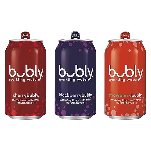 Miniatura 2 de BEEQ - (paquete de) agua con gas bubly, muestra de Berry Bliss, latas de 12 onzas líquidas, paquete de refrescos de varios sabores | Surtido de
