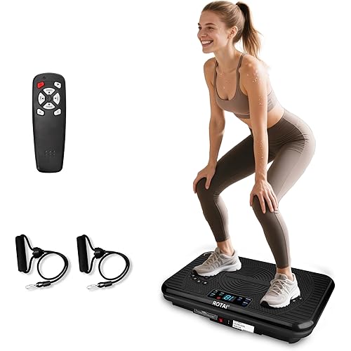 Shake Plate Vibration Exercise Machine for Lymphatic Drainage Massager & Weight Loss, 400 lbs Capacity Whole Body Vibrating Plate Workout for Women and Men