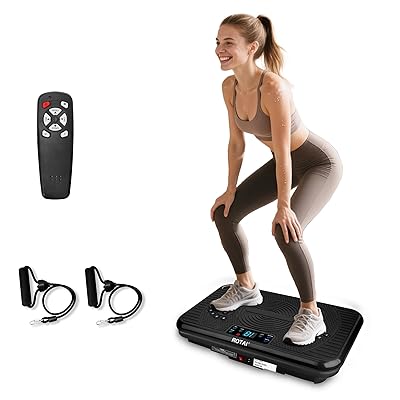 Shake Plate Vibration Exercise Machine for Lymphatic Drainage Massager & Weight Loss, 400 lbs Capacity Whole Body Vibrating Plate Workout for Women and Men