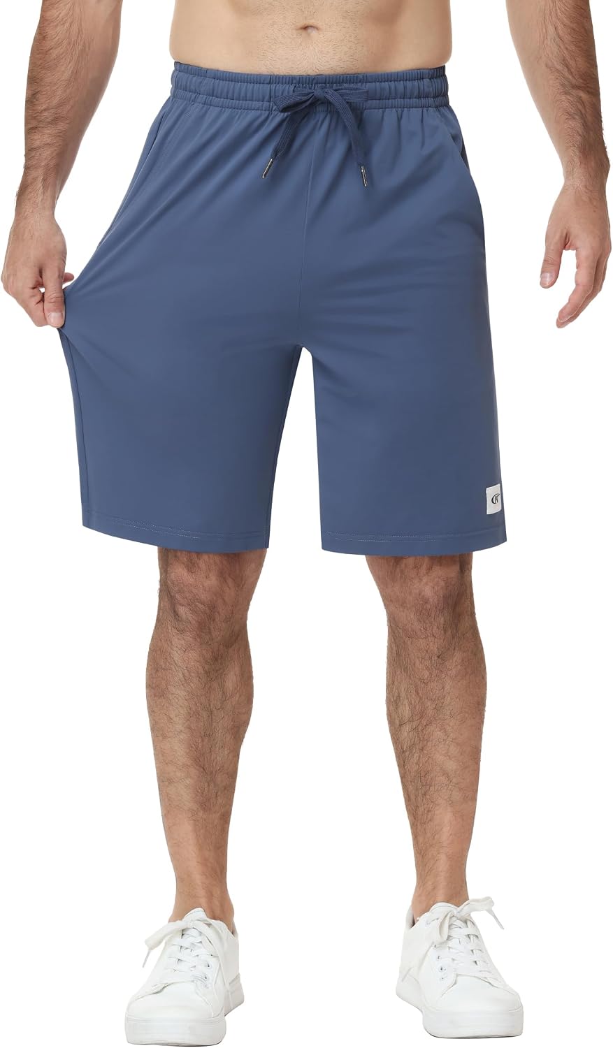 Satankud Men's 9" Lightweight Classic Fit Casual Shorts image 4