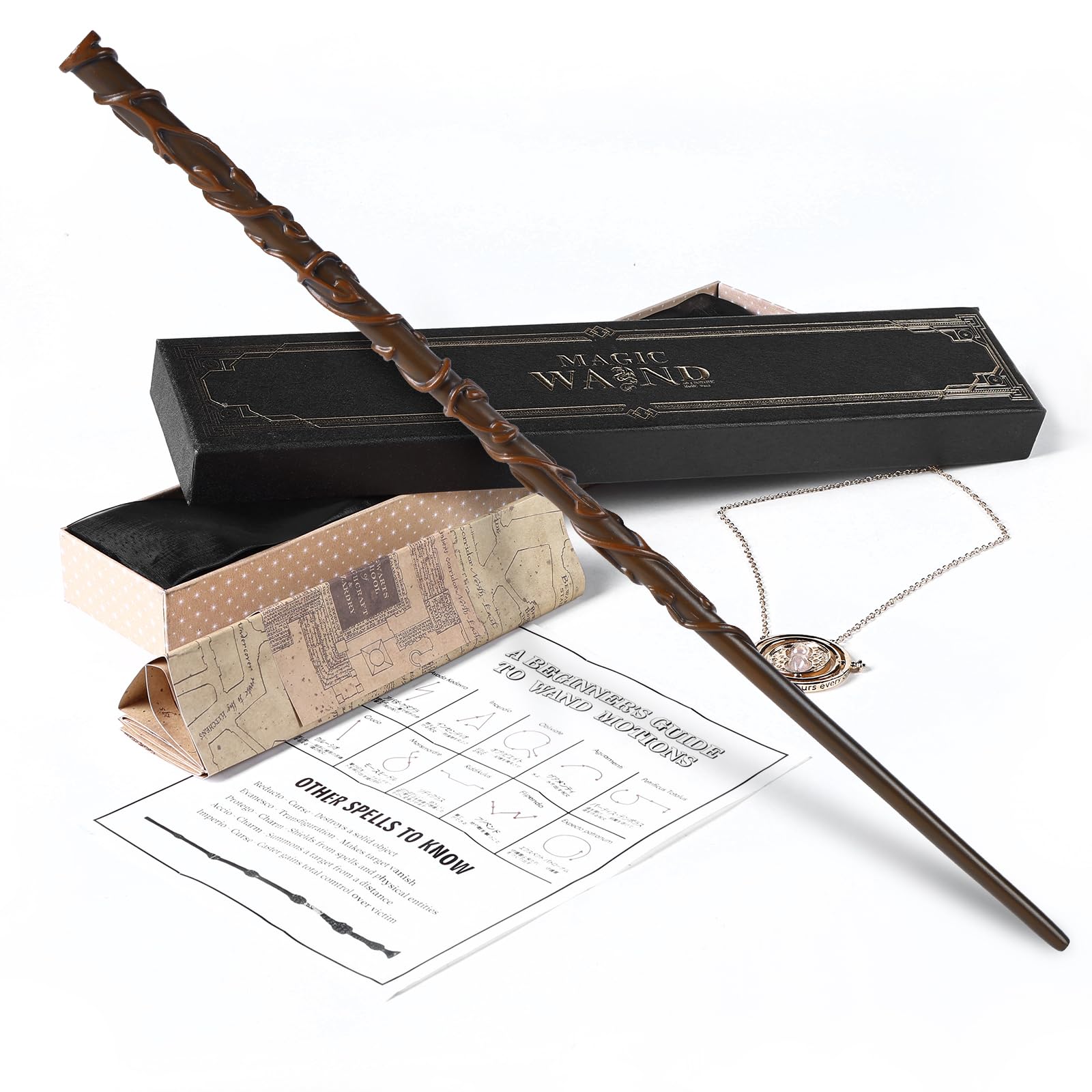 Amazon | MUMAREN ハーマイオニー 杖 魔法の杖 魔法学校風 小道具