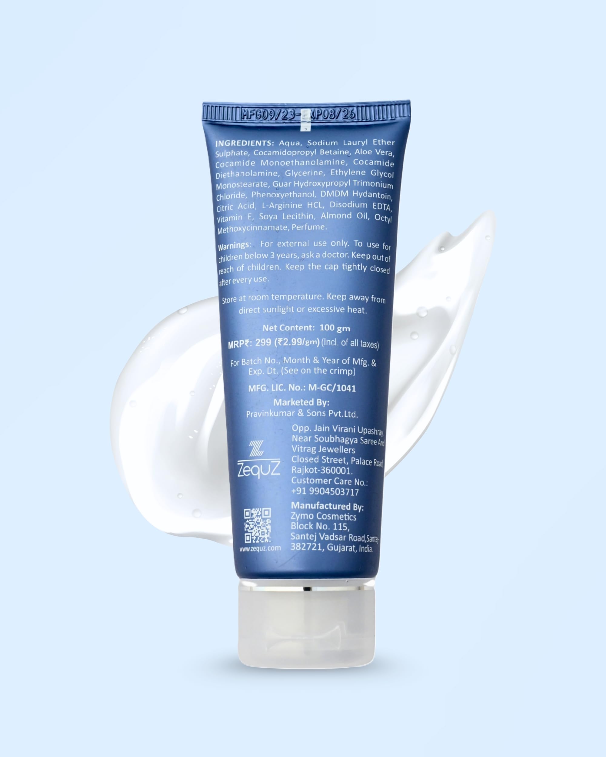 Buy ZequZ Unisex Mild Shampoo | Sulphate & Paraben Free | Hair