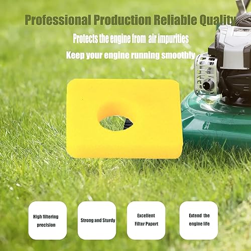 Miniatura 4 de 4 filtros de aire para cortacésped 799579 compatibles con filtro de espuma para filtro de aire B S 4248, 5434, 799579, compatible con motores 09P602