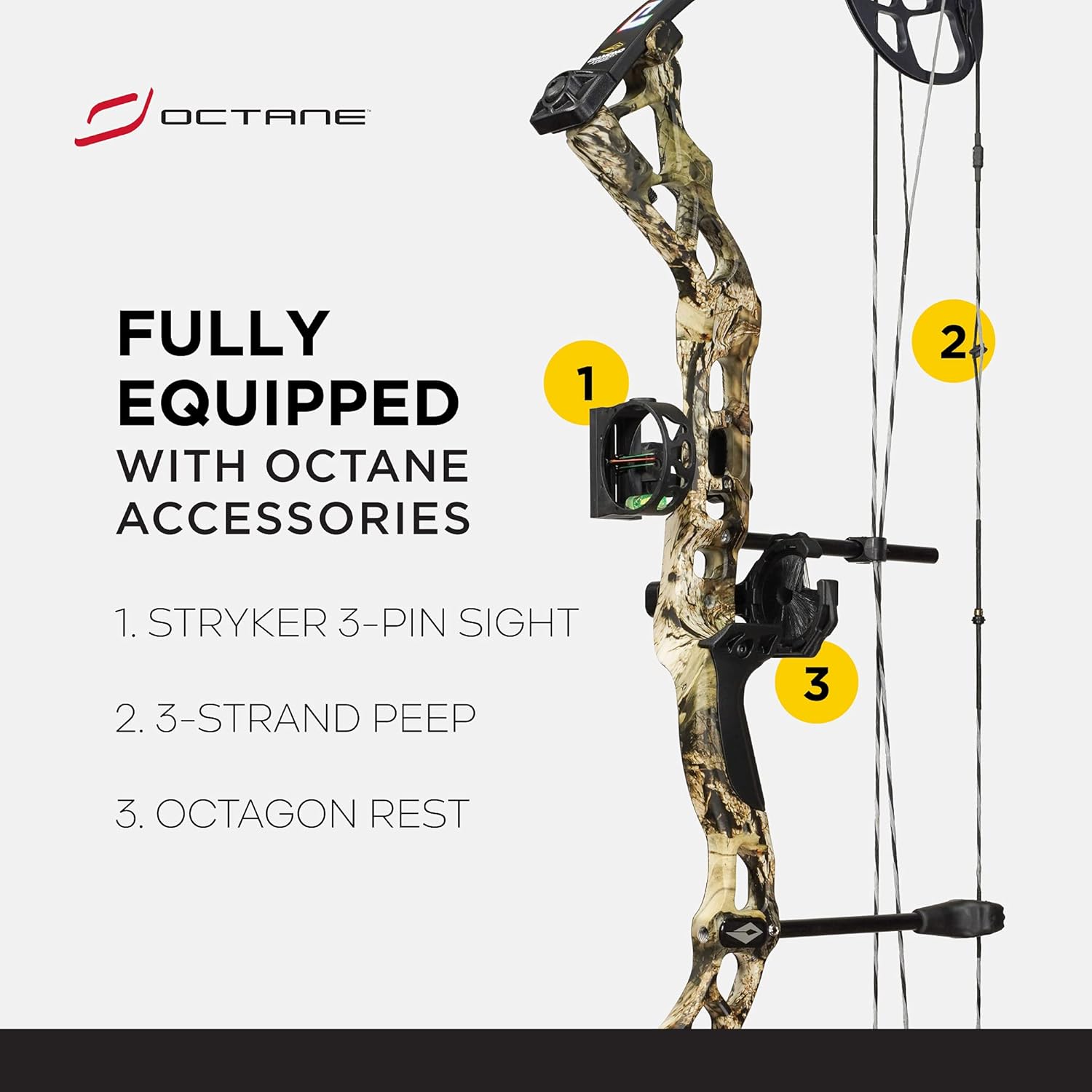 Diamond Archery Prism Compound Bow - Breakup Country - 55 lbs, Left Hand : Sports & Outdoors