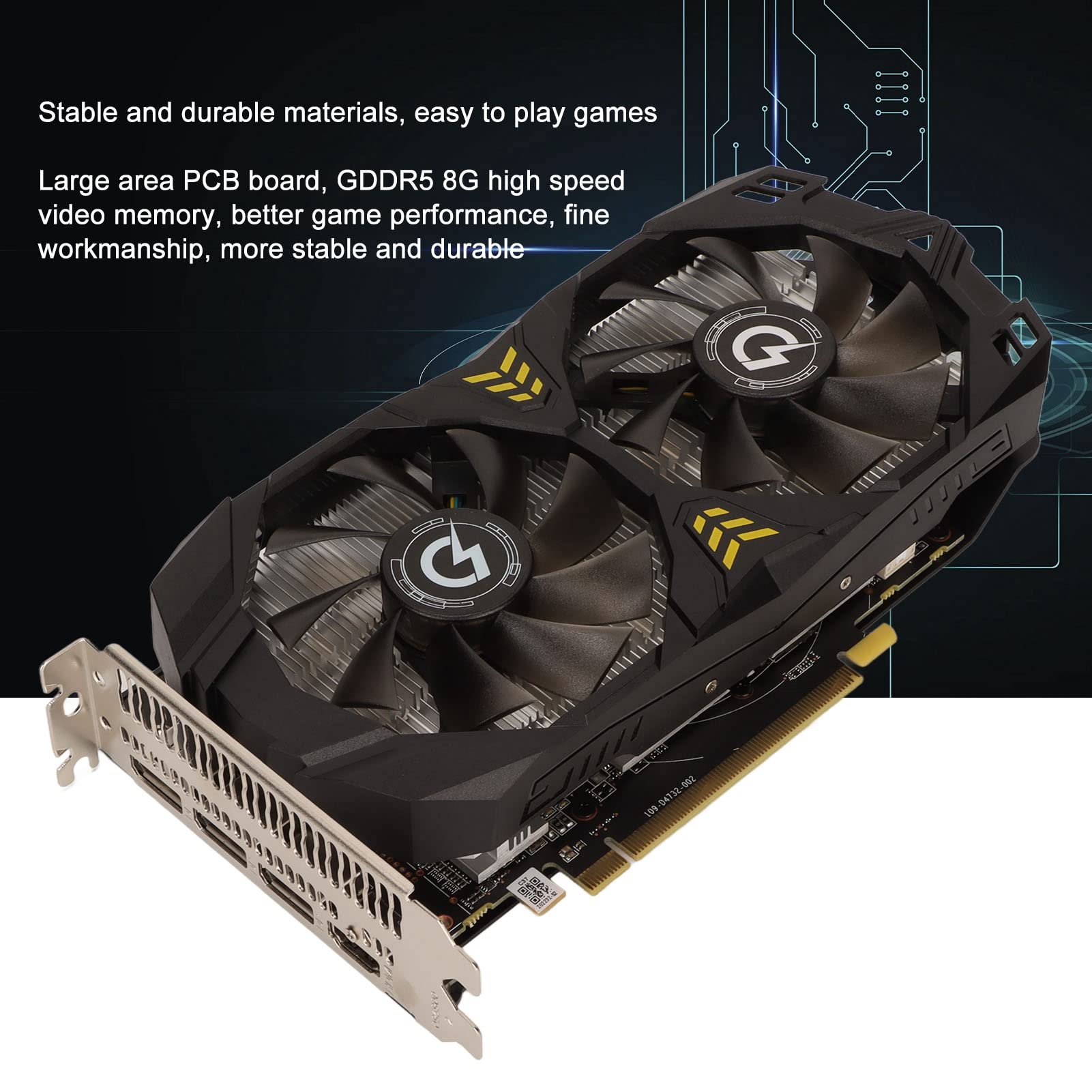 Scheda Grafica 8G GDDR5, 8GB GDDR5 1244MHz 14000MHz 256bit Schede
