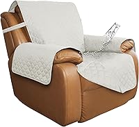 Vista 19 de ISSUNTEX Fundas de Sofá de Doble Protección 100% Impermeables para Sala de Estar, Fundas de Sofá para Sofá de 3 Cojines, Protector de Muebles