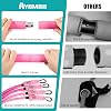 Kit de Barra de Pilates Ayombo con Bandas de Resistencia, Equipo de Pilates para Piernas, Cadera, Cintura, Brazos, Equipo de Ejercicio de Sentadillas para Entrenamientos en Casa, Kit de Barra de Pilates Ajustable de 3 Secciones para Mujeres y Hombres 7