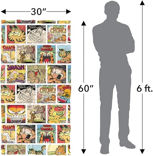 Miniatura 6 de LOGOVISION Garfield - Toalla de playa, 30 x 60 pulgadas, toalla de playa con collage