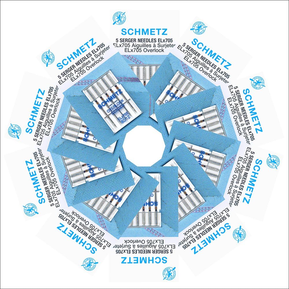 50 Schmetz ELx705 Sewing Machine Needles - Size 80/12 - Box of 10 Cards - Image 2