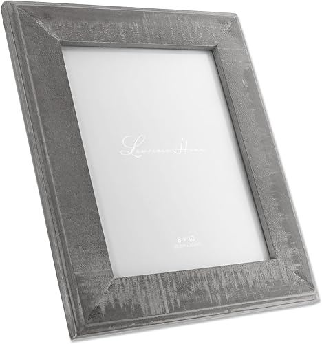 Miniatura 3 de Lawrence 734080 - Marco de fotos (8 x 10 pulgadas, madera gris envejecida con lavado blanco)