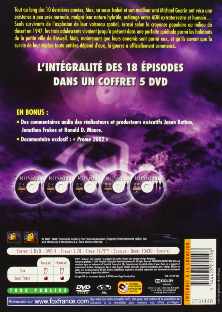 Roswell : Intégrale Saison 3 - Coffret 5 DVD