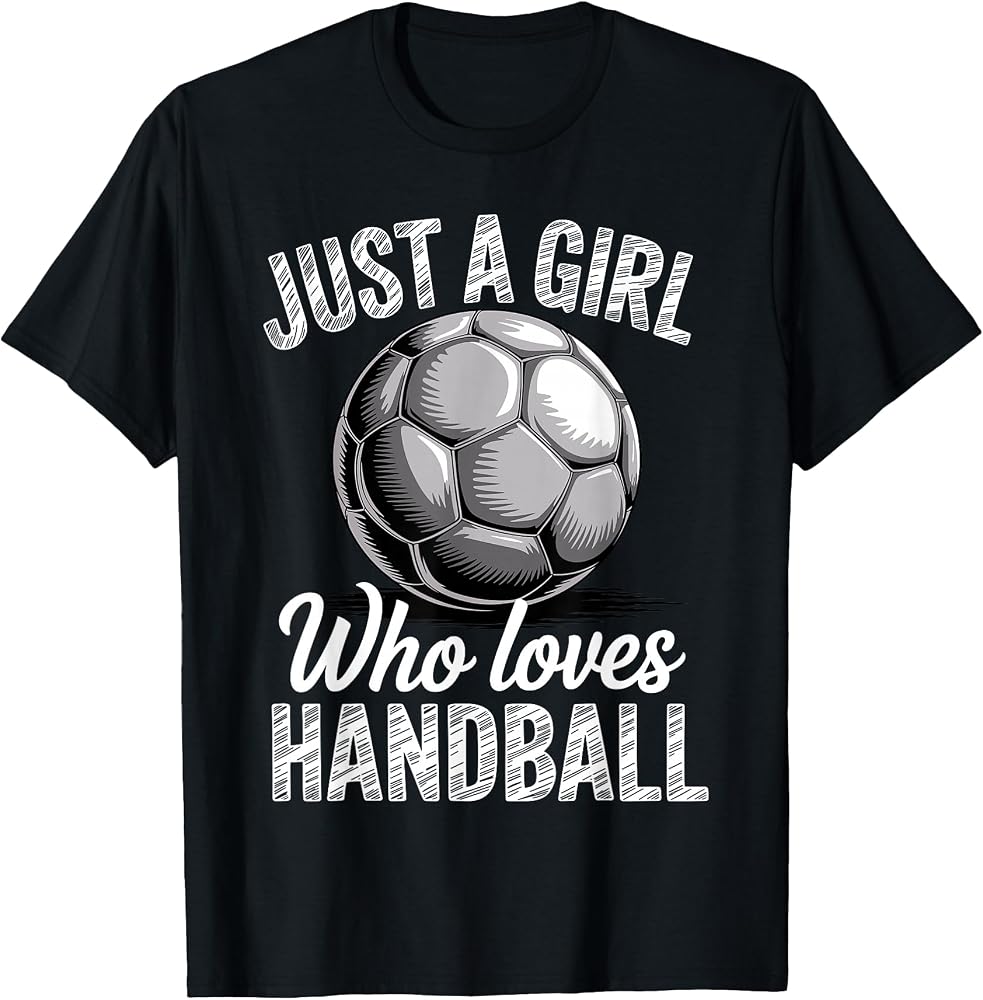 Funny Handball Art for Girls Women Handball Player Handball T-Shirt