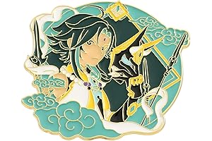 Charming Keqing Enamel Pin: Adorn Your Accessories with Genshin Impact Elegancy