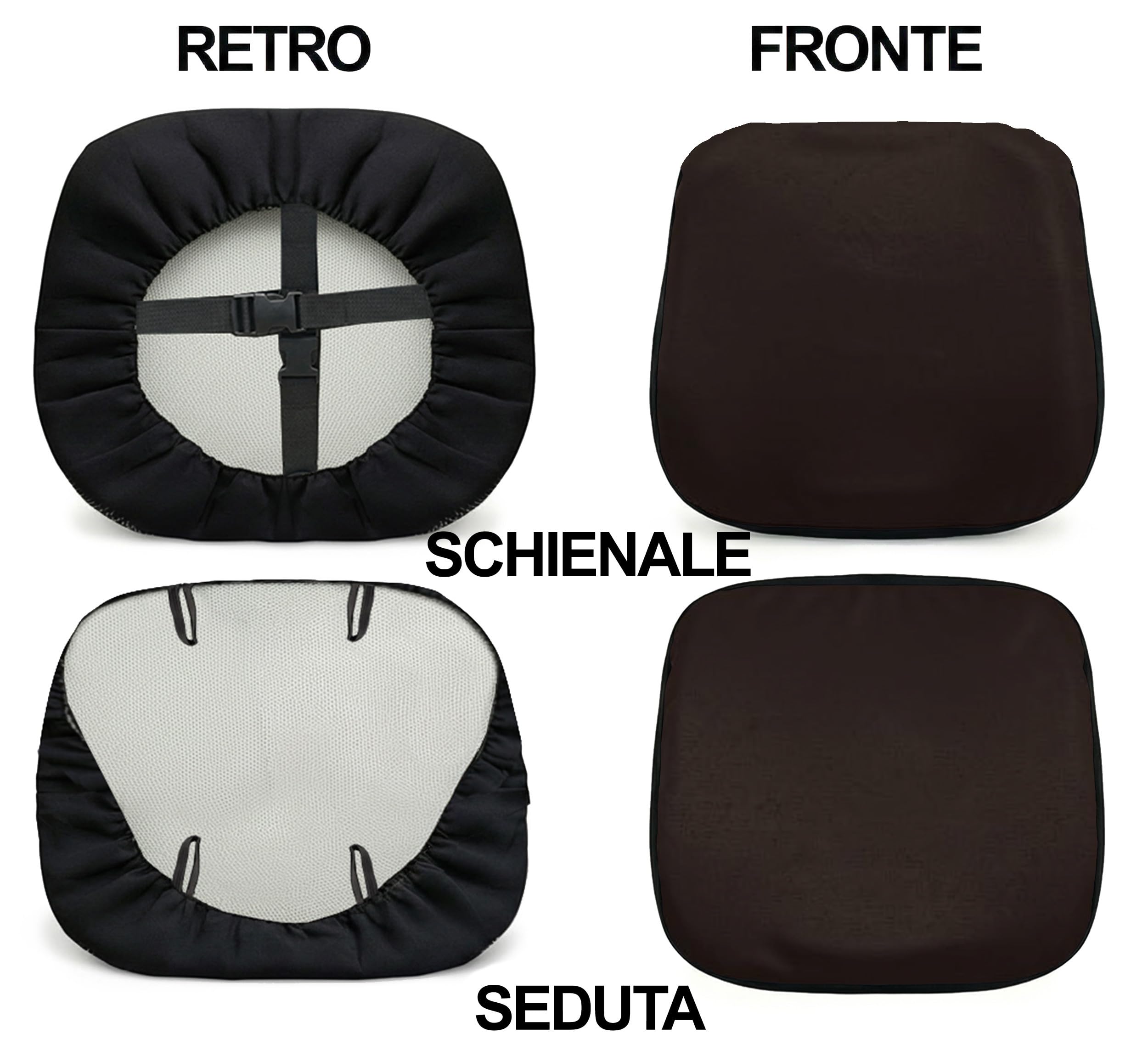 Lupex LS33 Coprisedile Muletto Universale Seduta e Schienale Accoppiata Soffice Protezione Comfort