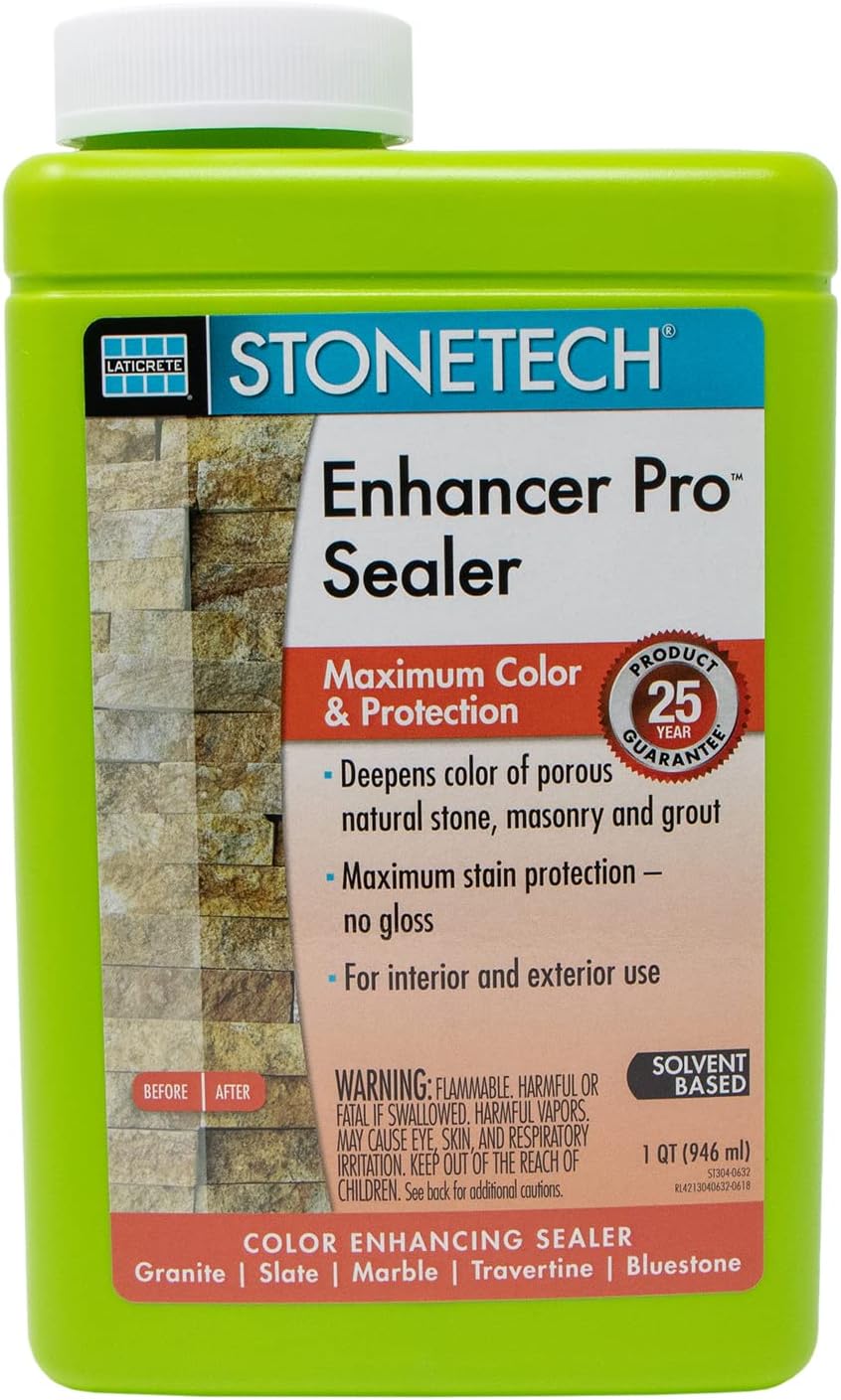 STONETECH Enhancer Pro Sealer, 1 Quart/32OZ (946ML) Bottle