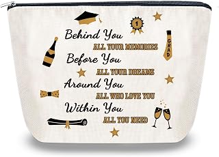 Class of 2026 Grad Cosmetic Bag for Graduate Women | Portable Travel Makeup Storage Pouch Meaningful Congratulation Gift for Daughter High School College Graduation ﻿