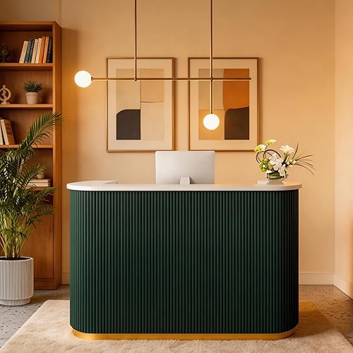 Reception Desk with Counter Modern Front Desk Reception Counter with
