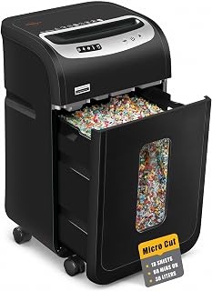 VidaTeco 18-Sheet Micro Cut Paper Shredder for Home Office Heavy Duty