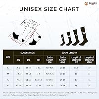 Vista 6 de SAVIOR HEAT Heated Socks for Men Women, 150℉ Fast Heating Electric Ski Socks, 7.4V 2200mAh Rechargeable Battery Powered, Carbon Fiber Toe Warmers