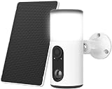 ANRAN 2K Cámara Vigilancia WiFi Exterior con Luz de Pared, Seguridad Cámara Inalámbrica con Panel Solar+Bateria Recargabl, luz activada por Movimiento, Detección PIR, Visión Nocturna en Color, IP66 - 1