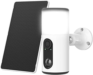 ANRAN Solar Security Cameras Wireless Outdoor with Light,2K Battery Powered Floodlight Camera with Color Night Vision & AI Price In India