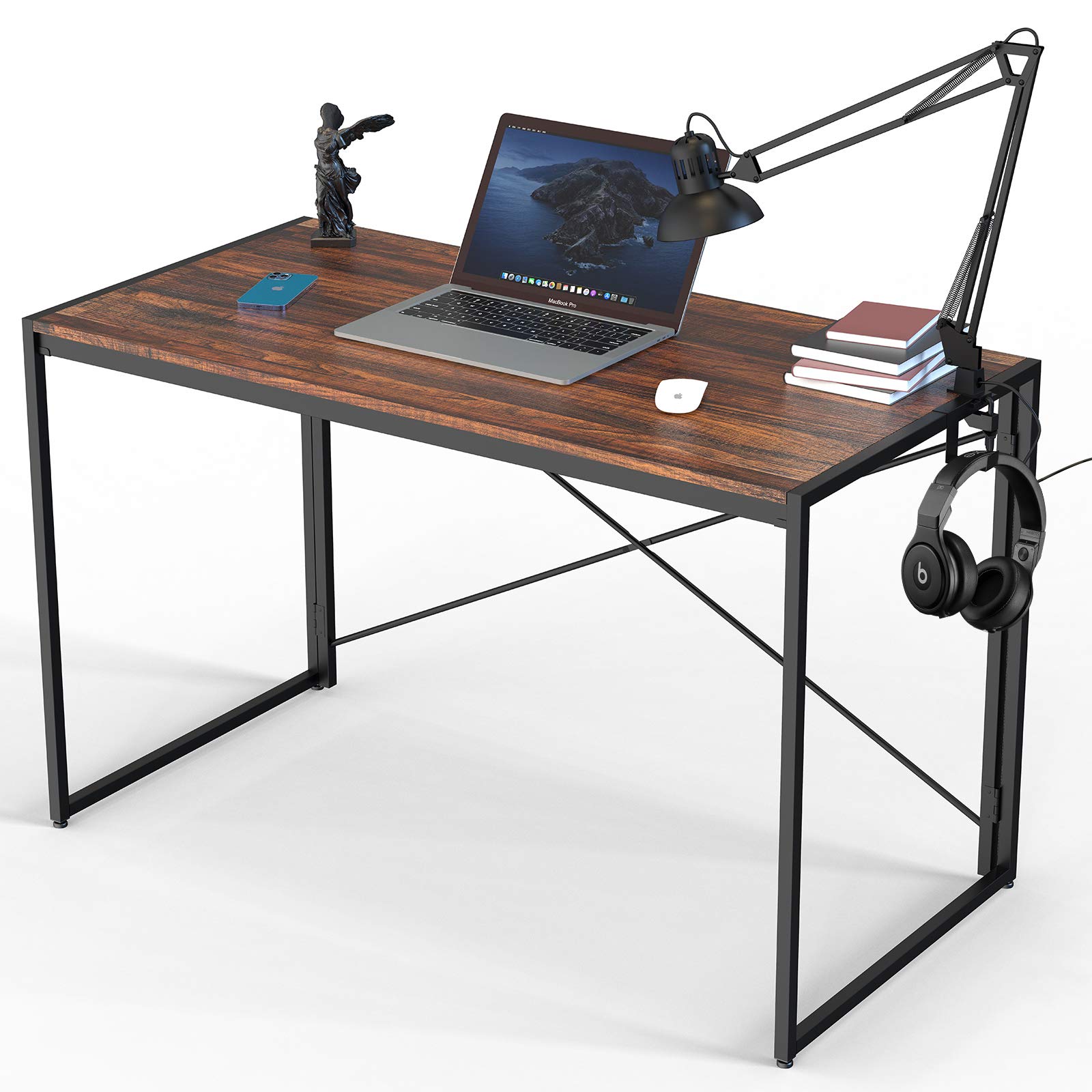 Buy Folding Desk 40 Inch Small Computer Desk Foldable Home Office Desks