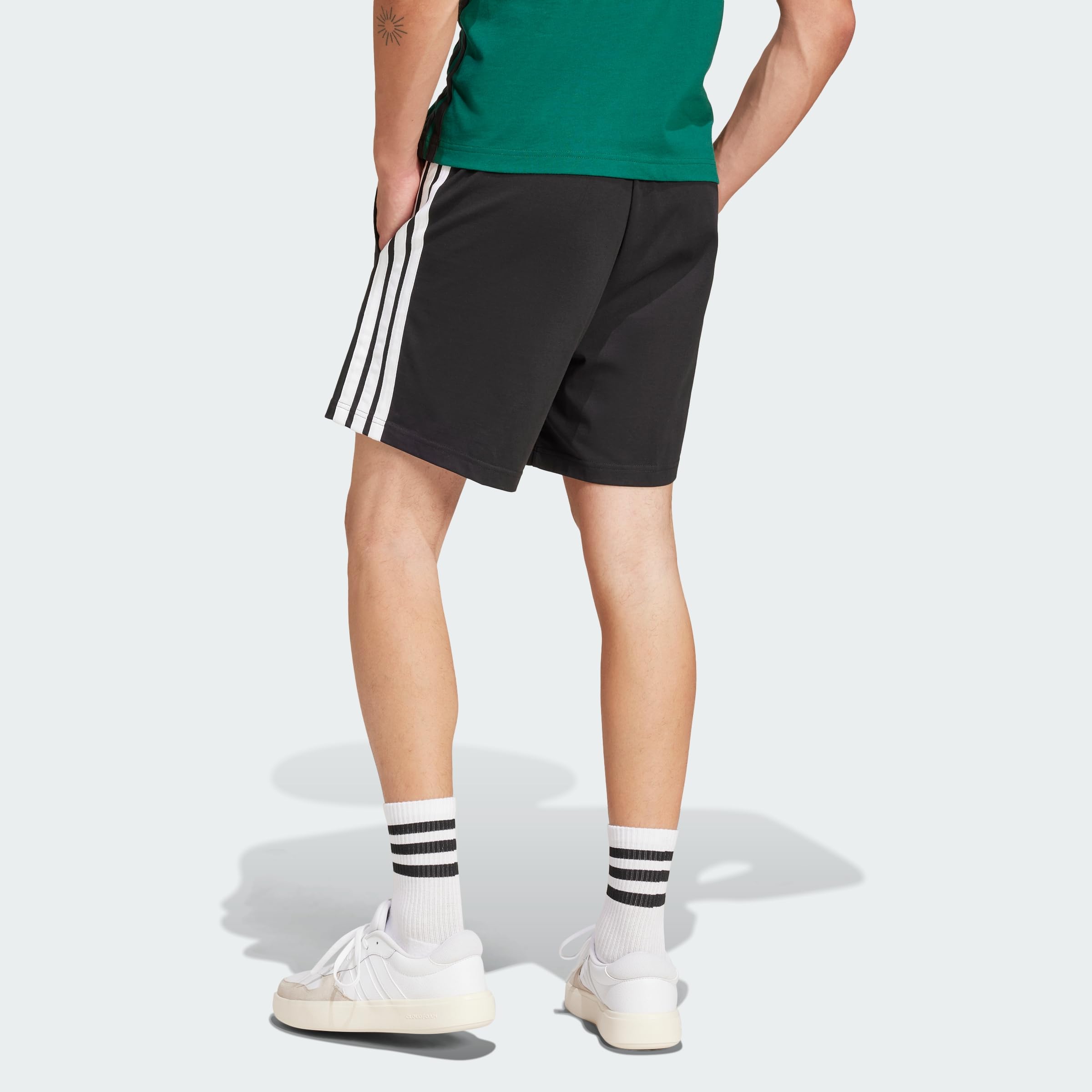 adidas Men's Pantalón Corto Essentials Single Jersey 7-Inch 3 Bandas